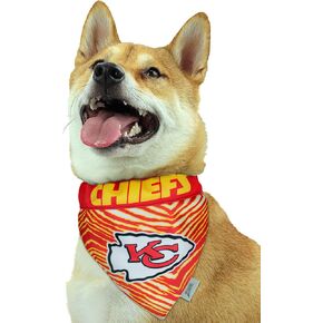 Zubaz NFL Team Reversible Pet Bandana for Dogs & Cats, Arizona Cardinals, Small/Medium
