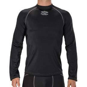 Shock Doctor Compression Hockey Long Sleeve Shirt, Black, Adult