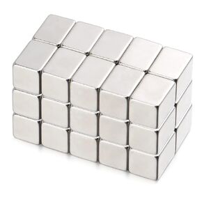 30 PCS Square Magnets Rectangular Magnets N38-5/8"x3/8"x3/8" Refrigerator Magnets Fridge Magnets Whiteboard Magnets Small Magnets for Office Hobbies DIY Crafts Science School Classrooms, 15x10x10mm