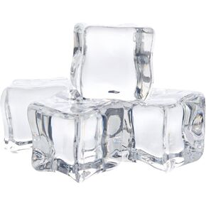 12Pcs/2CM Acrylic Clear Ice Rock Cubes for Vase Fillers and Table Decorating