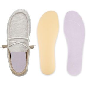 Women's Insoles for Hey Dude Wendy Shoes, Replacement Footwear Inserts Provide Comfortable Lightweight and Shock-Absorbing Cushioning
