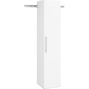Prepac HangUps 15 in Narrow Garage Storage Cabinet, W x 72" H x 16" D, White