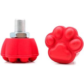 2 Pack Toe Stops Roller Skates Rubber Brake Block 82A Cat Paw Toe Stoppers for Quad Skates Replacement Skate Accessories