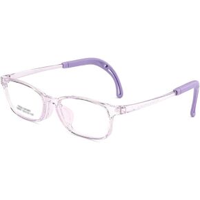 QYAJS Eyeglasses Frame Children Optical Glasses Frame TR90 Flexible Bendable One-piece Safe Eyeglasses Girls Boy