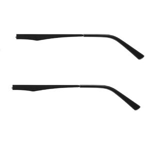 Fendawn Strive Metal Glass Temple Arms Replacement, Eyeglasses Replacement Arms Legs 6 mm Width Frame Repair Kit Universal (1 Pair, Black)