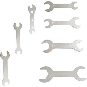 Double Ended 1.5-2mm Thin Brake Wrench Adjusting Offset Bolts Wrench Bicycle Tool Kit Spanner Cone Wrench Bike Cycling 5.5mm Thru 24mm 7 Sizes Cycling Multi Set