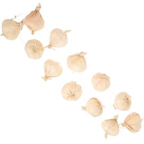 Angoily Wreath Halloween Fake Garlic Simulated Garlic Strings Foam Garlic Wreath Halloween Faux Vegetable Strings Haunted House Garlic Decoration for Halloween Party Supplies