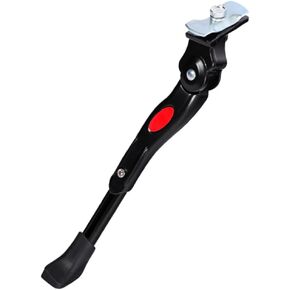 Bike Kickstand, Adjustable Aluminium Alloy Bicycle Middle Install Side Support Stand Fit 22'' 24'' 26'' Tire Mountain Road Kids Adult Cycling