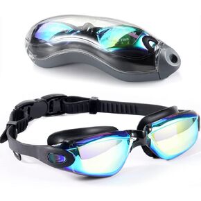 [Upgrade] Swim Goggles, Diving Goggles, Waterproof No Leaking Anti Fog Adult Men Women Youth Swimming Glasses