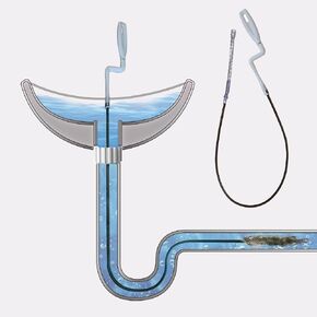 Drain Clog Remover. Drain Snake unclogger, Drain Auger for Kitchen Sink Bathroom Toilet Drain Cleaning. Drain Dredging Tool. Drain Clog Removal Tool.(1 Meter)