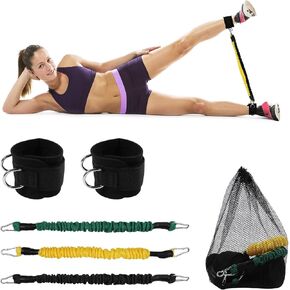 Ankle Resistance Bands Set,Versatile Workout Fitness Equipment for Home Gym, Strength Training & Leg Workouts