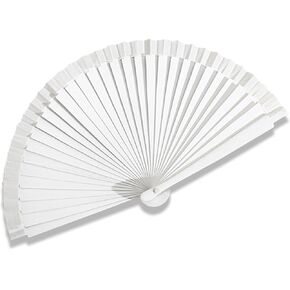 Folding Hand Fan, Hemu Wood Foldable Handheld Fan for Women and Men,Vintage Chinese Japanese Silk Folding Fan,Portable Decorative Fan for Weddings,Parties,Dance,Festivals,Gift and Decorations (Wood)