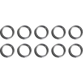 US Stainless 10 Pieces Stainless Steel 316 Round Ring Welded 1/4" x 1 3/16" (6mm x 30mm ID) Marine Grade