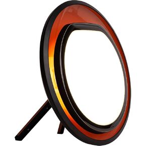 Lumie Halo | 10,000 Lux Light Therapy Lamp for Winter Blues Relief, Mood Boost, and Energy | Adjustable Brightness and Color Temperature | Simulates Natural Sunlight | Black/Copper