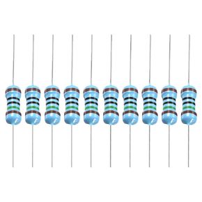 YOKIVE 50 PCS Metal Film Resistors, 820 Ohm Resistor with 1/2W 1% Tolerance, Lead, Good for DIY Electronic Projects (5 Color Bands, 9±1mm)