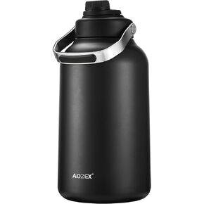 1 Gallon Water Bottle, Big Stainless Steel Water Bottles Metal 1 Gallon Water Jug for Drinking, Large 128 oz Insulated Water Bottle Camping Water Jug 1 Gallon Jug Sports One Gallon Water Bottle