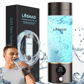 Hydrogen Water Bottle, Hydrogen Water Bottle Generator, 2024 Fifth-Generation Technology Hydrohealth Hydropure Water Maker Bottle, Aqua Fusion Healthy Best Hydration Portable Hydrogen Lonizer Machine