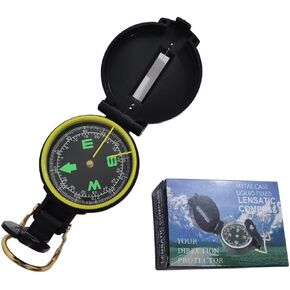 Compass, Hiking Backpacking Compass, Orienteering Camping Navigation Professional Field Map Reading Compass - Best Field Survival Gifts