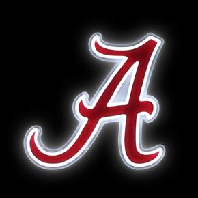 FOCO Alabama Crimson Tide NCAA Team Logo LED Neon Light Up Sign