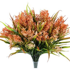 Outdoor Artificial Plants Fake Outdoor Plant Artificial Shrubs for Outdoors Plastic Plants UV Resistant Greenery