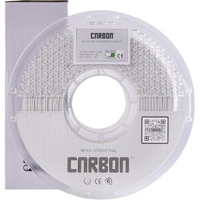 High Speed Certified Food Grade PLA+ 3D Printer Filament - 60-600mm/s - CARBON by Comfy Materials - Lab Tested FDA Compliant Food Safe, 1.75mm, 1kg, Accuracy: +/- 0.02 (White)