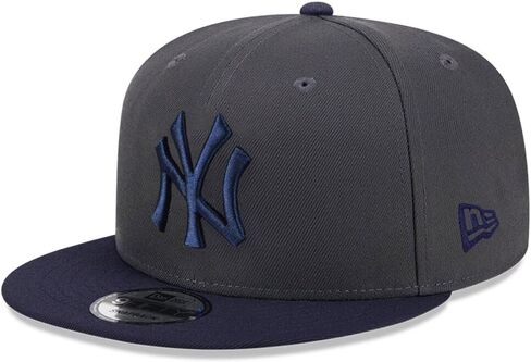 New Era NY New York Yankees 9FIFTY Cooperstown 2000 Subway Series Retro 5 Georgetown Snapback Cap, Hat Dark Grey Navy in Saudi Arabia