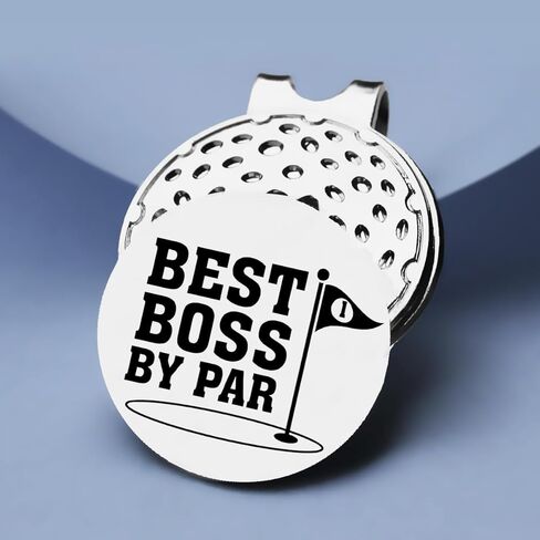 TSUYAWU Best Boss by Par Golf Ball Marker - علامة جولف مضحكة مع مشبك قبعة مغناطيسي هدية مبتكرة للجولف - إكسسوارات جولف هدايا لمحبي الجولف Golfer Boss in Kuwait