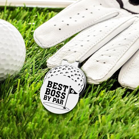 TSUYAWU Best Boss by Par Golf Ball Marker - علامة جولف مضحكة مع مشبك قبعة مغناطيسي هدية مبتكرة للجولف - إكسسوارات جولف هدايا لمحبي الجولف Golfer Boss in Kuwait