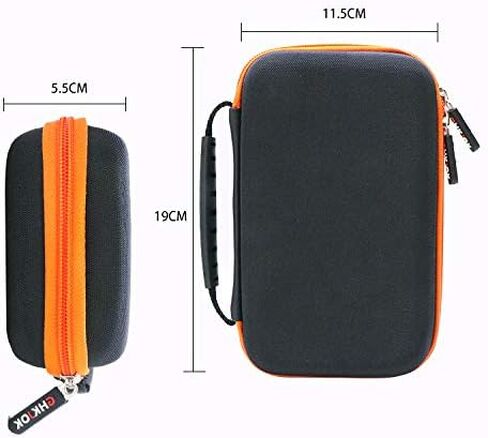 EVA Hard Diabetic Supplies Travel Case Protective Organizer Carrying Bag Pouch Holder for Diabetes Testing Kit, Blood Glucose Meter Monitor, Lancets, Test Strips, Insulin Syringes, Pill Vials (Orange) in Saudi Arabia