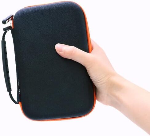 EVA Hard Diabetic Supplies Travel Case Protective Organizer Carrying Bag Pouch Holder for Diabetes Testing Kit, Blood Glucose Meter Monitor, Lancets, Test Strips, Insulin Syringes, Pill Vials (Orange) in Saudi Arabia