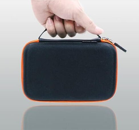 EVA Hard Diabetic Supplies Travel Case Protective Organizer Carrying Bag Pouch Holder for Diabetes Testing Kit, Blood Glucose Meter Monitor, Lancets, Test Strips, Insulin Syringes, Pill Vials (Orange) in Saudi Arabia