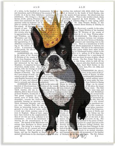 لوحة فنية جدارية من Stupell Home Décor Classic Novel Royal Terrier Puppy، مقاس 10 × 0.5 × 15، صُنعت بفخر في الولايات المتحدة الأمريكية in Saudi Arabia