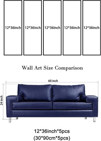 Wieco Art 5 لوحات مجردة من اللوحات الزيتية على شكل قلب مستنسخة على قماش جدار ديكور فني جاهز للتعليق لديكورات المكاتب المنزلية كبيرة جدًا وحديثة 100٪ مصنوعة يدويًا من الأعمال الفنية الانطباعية المعاصرة in Kuwait