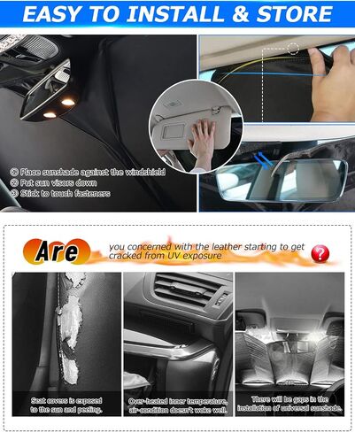 Karltys Sunshade for 2022-2024 VW Volkswagen Taos, Windshield & Front Seats Side Window Sun Shade, Thick Foldable Window Covers, Car Reflective Sun Visor Blocks UV & Heat (3PCS) in Saudi Arabia