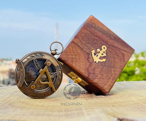 Sundial Clocks Brass Compass Custom Compass, Wedding Gift, Groomsmen Gift, Wedding Keepsake, Christmas, Baptism, Graduation, boy Scouts, Sundial, Nautical, Anniversary, Fathers Day in Saudi Arabia