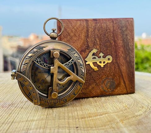 Sundial Clocks Brass Compass Custom Compass, Wedding Gift, Groomsmen Gift, Wedding Keepsake, Christmas, Baptism, Graduation, boy Scouts, Sundial, Nautical, Anniversary, Fathers Day in Saudi Arabia