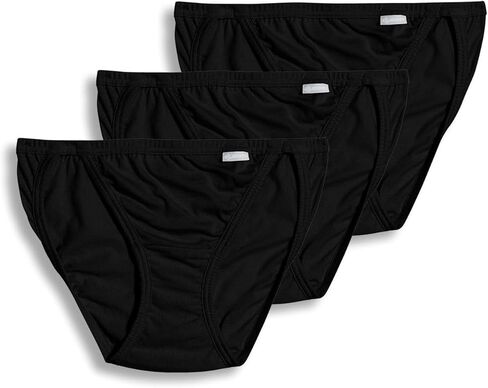 Jockey Women's Underwear Elance String Bikini - 3 Pack, Light, 7 in Saudi Arabia