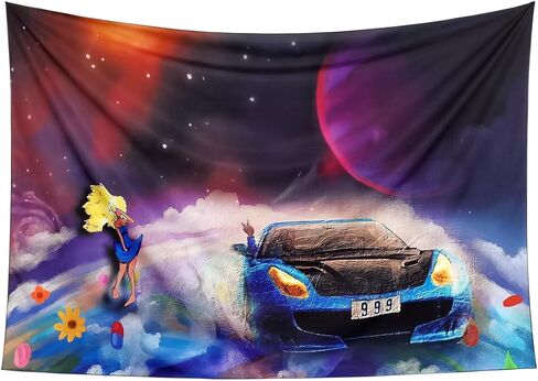 Gepas مضحك الوردي مغني الراب الهيب هوب نسيج جيد الخلاص الجدار شنقا خلفية النوم ديكور المنزل لغرفة النوم غرفة المعيشة 60X40 بوصة in Kuwait