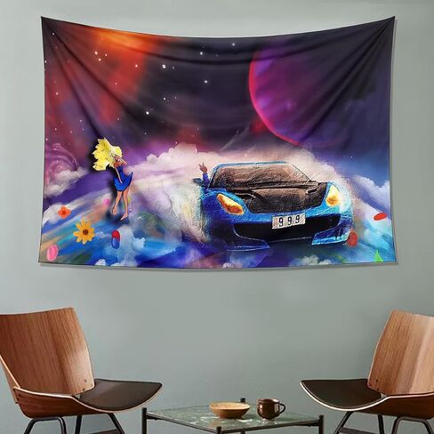 Gepas مضحك الوردي مغني الراب الهيب هوب نسيج جيد الخلاص الجدار شنقا خلفية النوم ديكور المنزل لغرفة النوم غرفة المعيشة 60X40 بوصة in Kuwait