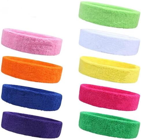 6pcs Boys Headband Kids Sweatband Youth Sweatbands Headband for Kids Colorful Sports Head Sweatband, BLDUS2024052710 in Saudi Arabia