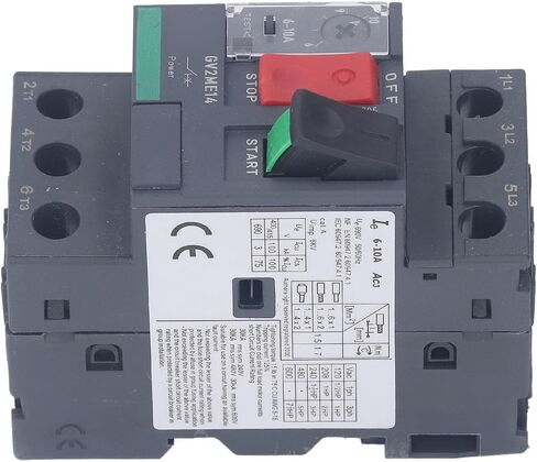 Motor Circuit Breaker AC690V with Thermal Magnetic Overload Manual Motor Starter Button for Motor Start (GV2-ME14 6-10A) in Saudi Arabia