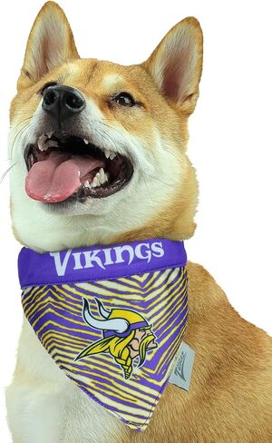 Zubaz NFL Team Reversible Pet Bandana for Dogs & Cats, Arizona Cardinals, Small/Medium in Kuwait