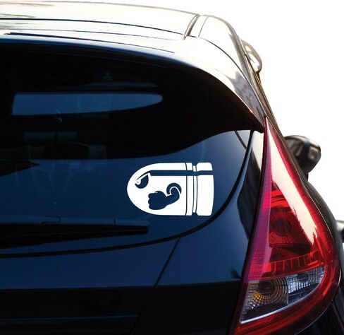 Yoonek Graphics Bullet Bill Inspired Decal Sticker for Car Window, Laptop, Motorcycle, Walls, Mirror and More. # 458 (6" x 9.8", Black) in Saudi Arabia