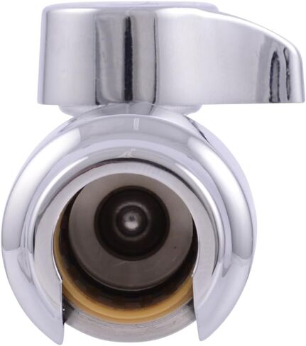 SharkBite Max 1/2 x 1/2 Inch MIP Straight Stop Valve, Quarter Turn, Push to Connect Brass Plumbing Fitting, PEX Pipe, Copper, CPVC, PE-RT, HDPE, UR24947 in Saudi Arabia