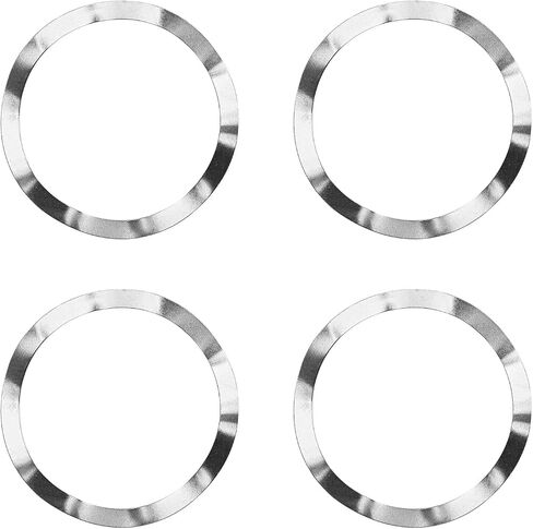 MroMax 304 Stainless Steel Wave Spring Washer-0.98" x 0.75" x 0.01"(ODxIDxT) Sealing Gasket for Screw Bolt Metallic for Home Decoration, Outdoor Construction Silver 10PCS in Saudi Arabia