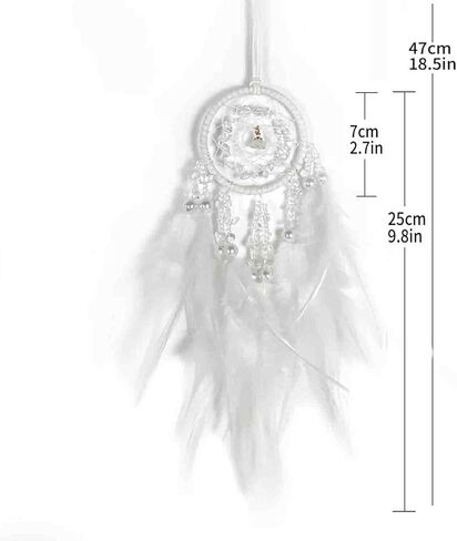 Car Dream Catcher for Rearview Mirror Accessories, Car Mirror Hanging Accessorie, Car Charms Ornament Lucky Ornament Pendant Car Interior Accessorie (Pink) in Saudi Arabia