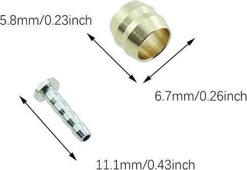 10PCS BH90 Yellow Bicycle Metal Brake Attachment Insert Kit Olive Head and Oil Pin Suitable for Bicycle Oil Disc Oil Pin in Saudi Arabia