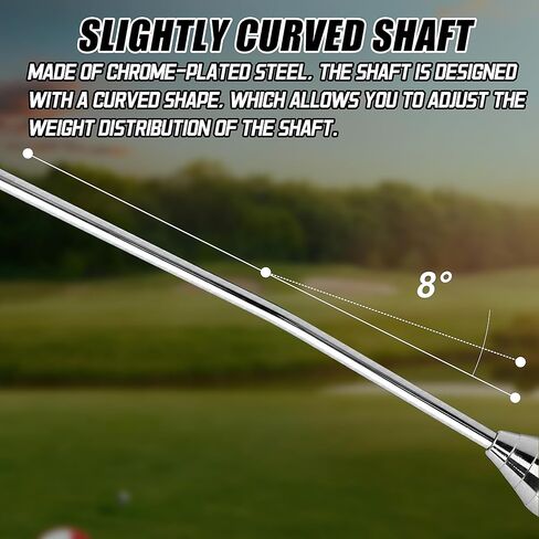 PGM Golf Swing Trainer - Weighted Golf Swing Trainer Aid for Warm-up, Swing Tempo, Chipping, and Hitting Training - Golf Practice Accessories for Men and Women - Golf Grip Trainer for Right-Handed in Kuwait