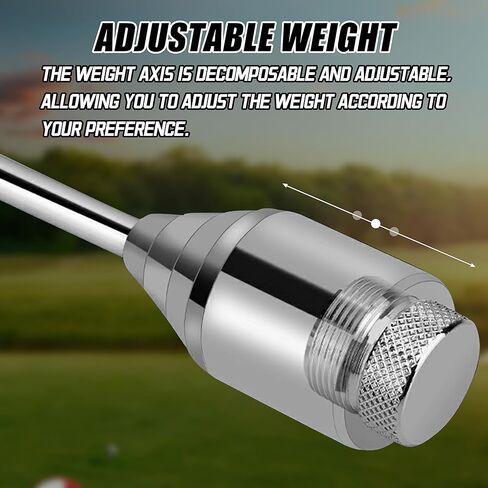 PGM Golf Swing Trainer - Weighted Golf Swing Trainer Aid for Warm-up, Swing Tempo, Chipping, and Hitting Training - Golf Practice Accessories for Men and Women - Golf Grip Trainer for Right-Handed in Kuwait