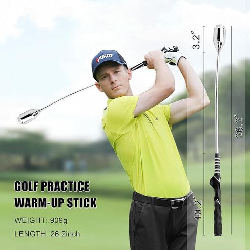 PGM Golf Swing Trainer - Weighted Golf Swing Trainer Aid for Warm-up, Swing Tempo, Chipping, and Hitting Training - Golf Practice Accessories for Men and Women - Golf Grip Trainer for Right-Handed in Kuwait